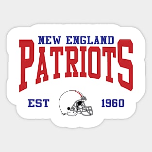 Retro New England  Football Sticker